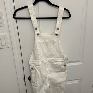 Anthropologie white overalls